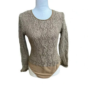 Patricia Jones stretch lace bodysuit az Large